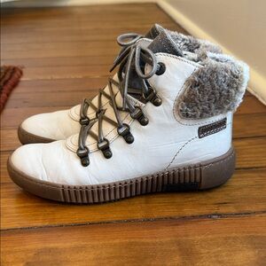 Josef Seibel White Ankle Boots